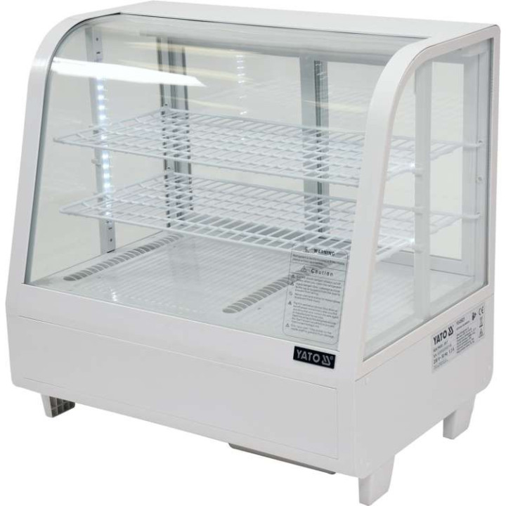 Witryna chłodnicza YATO nastawna o pojemności 100L biała 68x45x67cm Yato YG-05021
