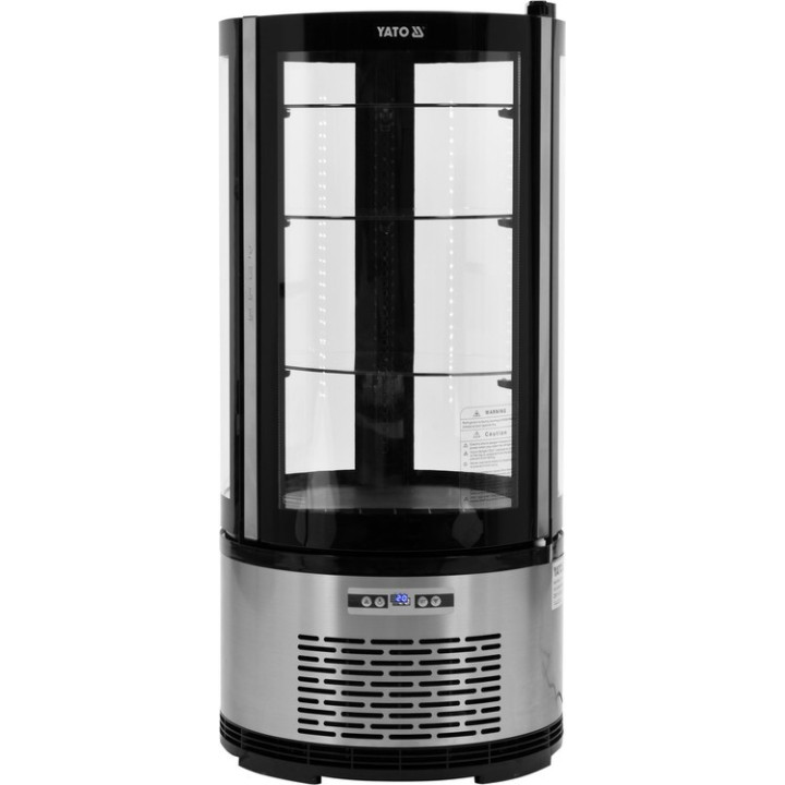 Witryna chłodnicza okrągła YATO nastawna o pojemności 100L 48x48x103cm Yato YG-05094