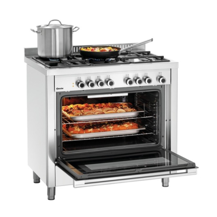 Kuchnia gazowa 5-palnikowa 11,3kW z piekarnikiem wielofunkcyjnym BGH 600-521