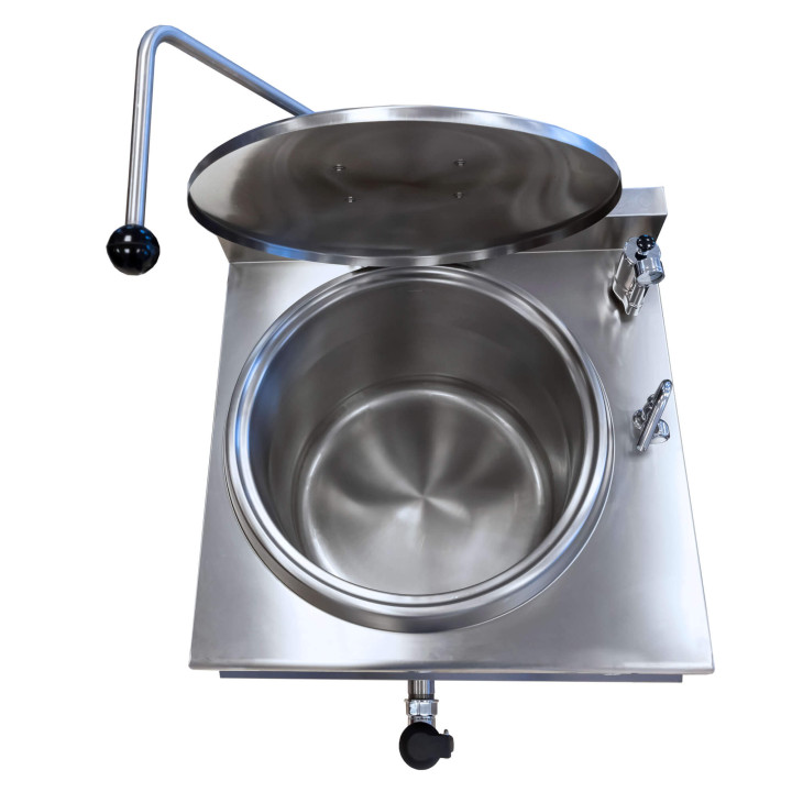 Kocioł warzelny elektryczny z grzaniem pośrednim | automatyczne napełnianie | 30 kW | 400V | 200 l | 1350x900x900 mm | RQLF-2