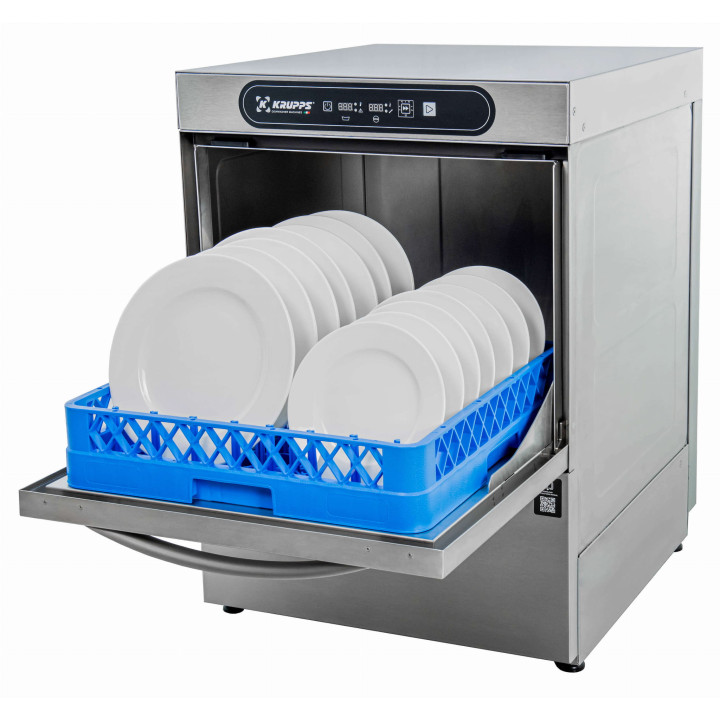 Zmywarka do szkła i talerzy | kosz 500x500 | opcja systemu podwójnych koszy | 400V | KRUPPS CUBE LINE C537TE | panel elektroni