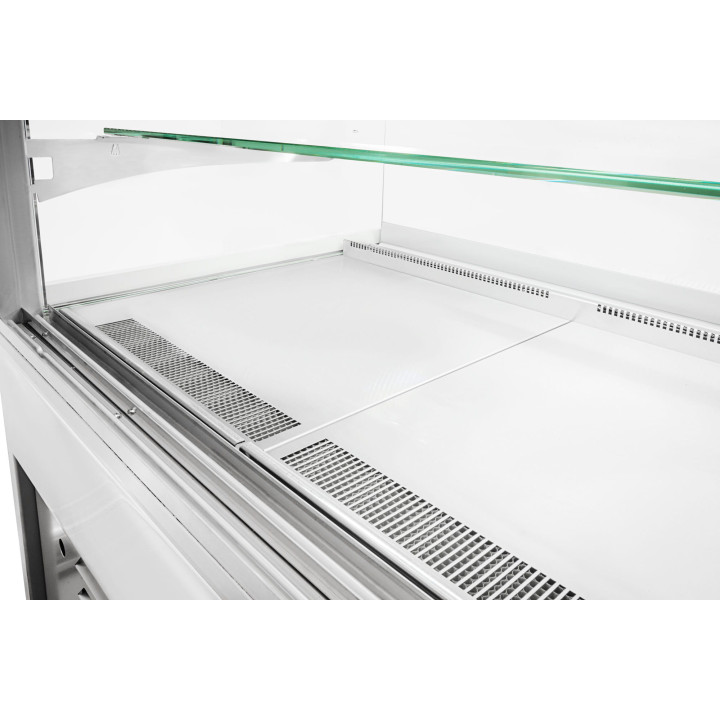 Witryna cukiernicza chłodnicza Dolce Visione Premium 1300 | wnętrze ze stali nierdzewnej | 1300x690x1300 mm