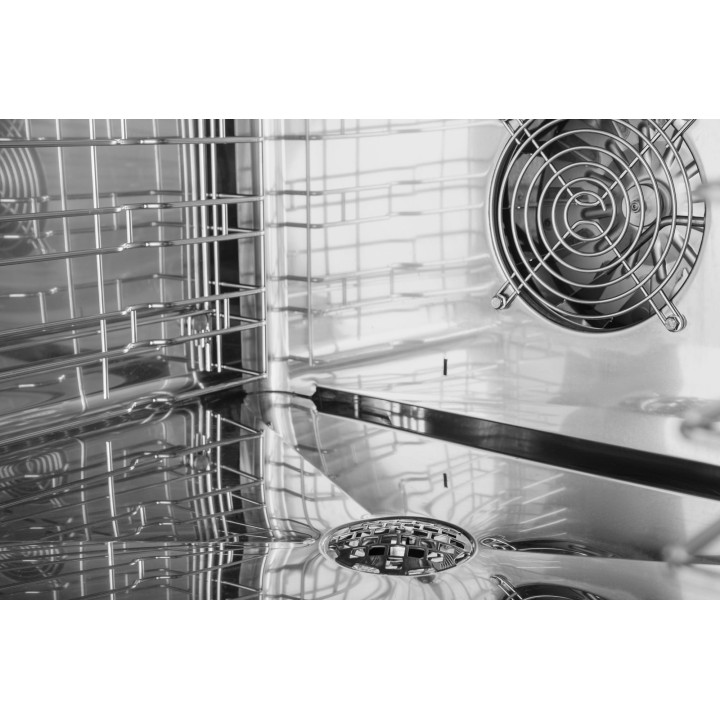 Piec konwekcyjno-parowy ICET051E | automatyczny system myjący | 5x GN 1/1 | 5x 600x400 | Alphatech by Lainox  | sterowanie elek