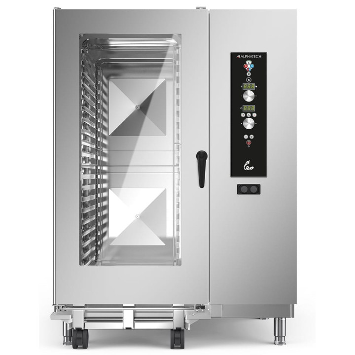 Piec konwekcyjno-parowy bojlerowy  elektryczny Alphatech by Lainox | LBES202 | 61,8kW | 20xGN2/1-40xGN1/1