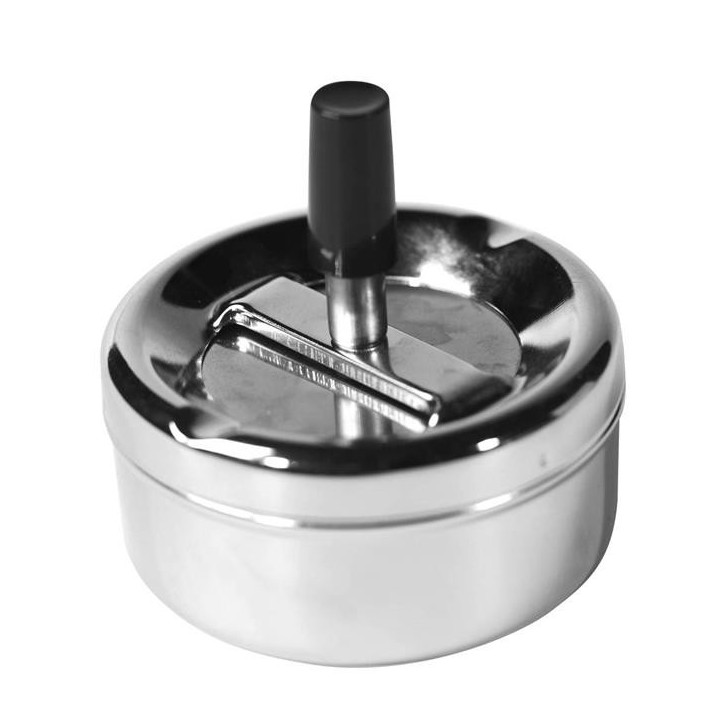 Popielnica z obrotowym przyciskiem