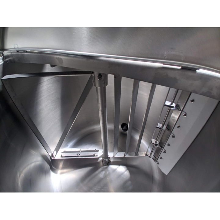 Kocioł warzelny elektryczny z grzaniem pośrednim | opcja mieszadła | 36 kW | 400V | 300 l | 1320x1330x940 mm | RQK-300ER