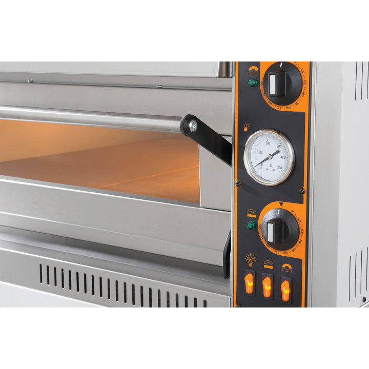 Piec do pizzy elektryczny | jednokomorowy | 6x36 | szeroki | TOP 6 XL/L (TecPro6 BIG/L)