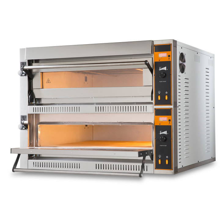 Piec do pizzy elektryczny | dwukomorowy | 18x36 | TOP D 99 XL (TecProD99)