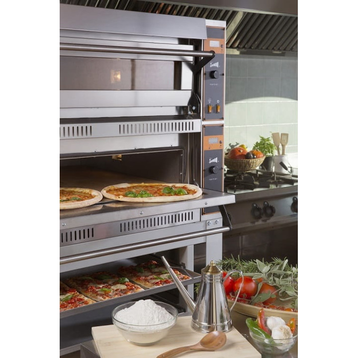 Piec do pizzy elektryczny | dwukomorowy | 18x36 | TOP D 99 XL (TecProD99)