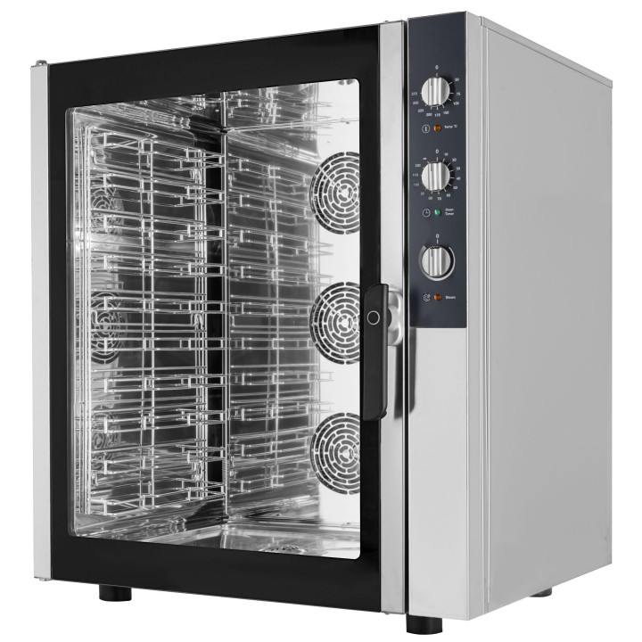 Piec konwekcyjno-parowy VS DA 010E | 10x 600x400 mm | 10x GN1/1 | sterowanie manualne