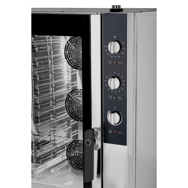 Piec konwekcyjno-parowy VS DA 010E | 10x 600x400 mm | 10x GN1/1 | sterowanie manualne