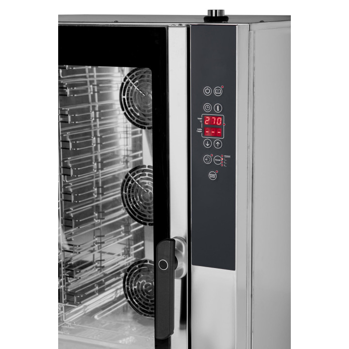 Piec konwekcyjno-parowy VS DP 010E | 10x 600x400mm | 10x GN1/1 | sterowanie elektroniczne