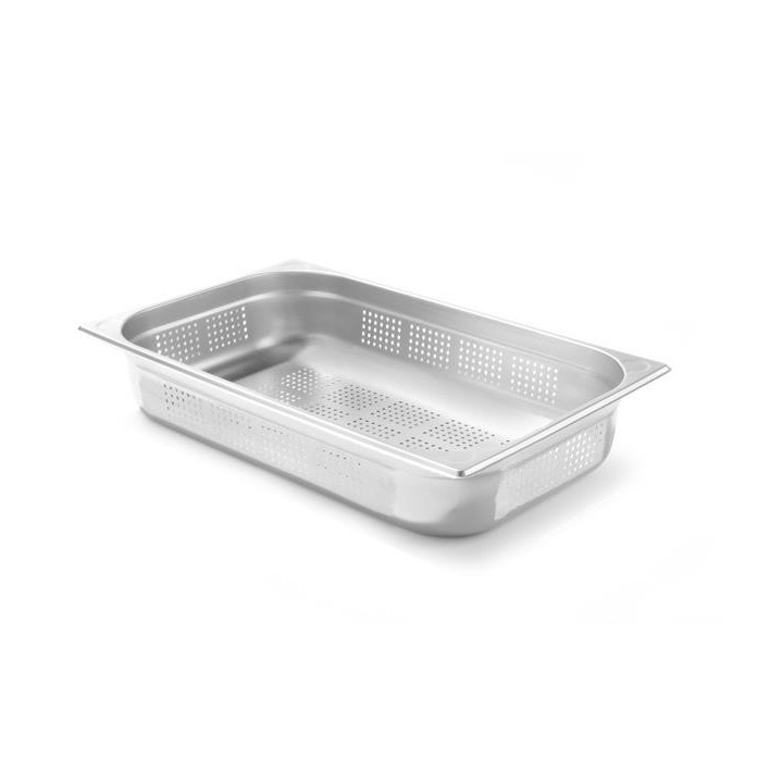 Pojemnik GN 1/1 Kitchen Line perforowany - 530x325 mm  100 mm Hendi Kitchen Line 807132