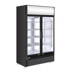 Lodówka barowa z podświetlanym panelem, 2-drzwiowa, Arktic, 512L, czarny, 220-240V/510W, 1120x585x(H)1900mm