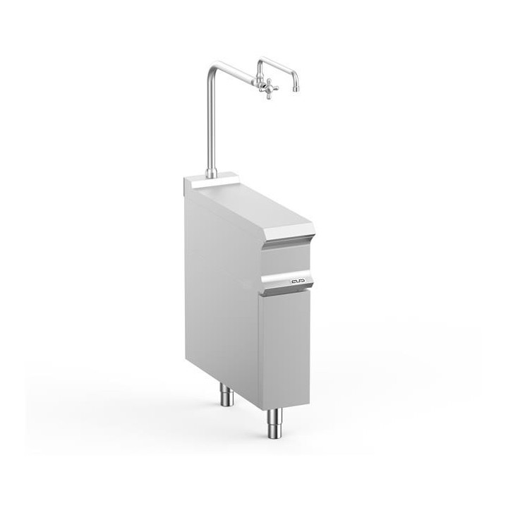 Blat neutralny z kolumną wodną linia DominaPro 700 szer. 200 mm na podstawie z trzech stron zamkniętej 