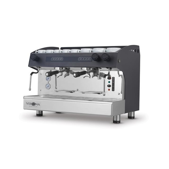 Ekspres do kawy JULIA, 2-grupowy, automatyczny, czarny