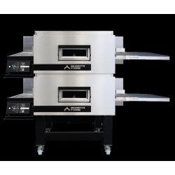 Elektryczny piec taśmowy TT96 2 komory z podstawą Moretti Forni MFMTT96E2