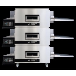 Elektryczny piec taśmowy TT96 3 komory z podstawą Moretti Forni MFMTT96E3