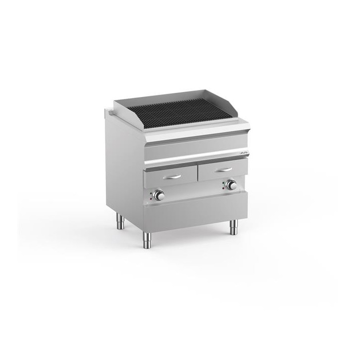 Grill wodny elektryczny podwójny na podstawie z szufladą na wodę linia DominaPro 700 