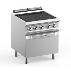 Kuchnia ceramiczna z 4 stanowiskami grzewczymi i piekarnikiem elektrycznym linia DominaPro 700 