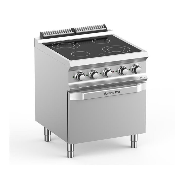 Kuchnia ceramiczna z 4 stanowiskami grzewczymi i piekarnikiem elektrycznym linia DominaPro 700 