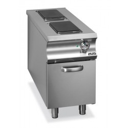 Kuchnia elektryczna 2 - płytowa z kwadratowymi płytami na szafce Domina 1100