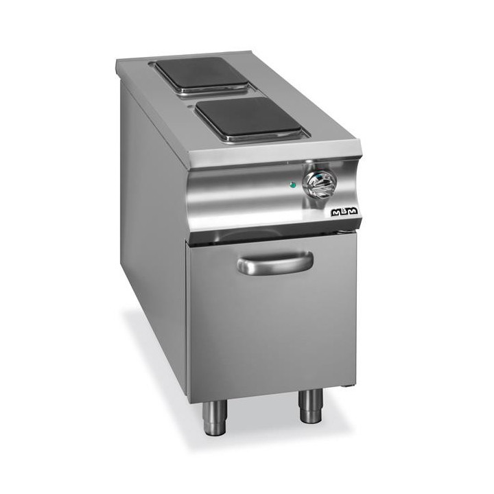 Kuchnia elektryczna 2 - płytowa z kwadratowymi płytami na szafce Domina 1100