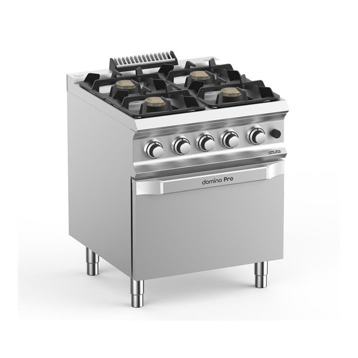 Kuchnia gazowa 4-palnikowa z piekarnikiem gazowym GN2/1 linia DominaPro 700 