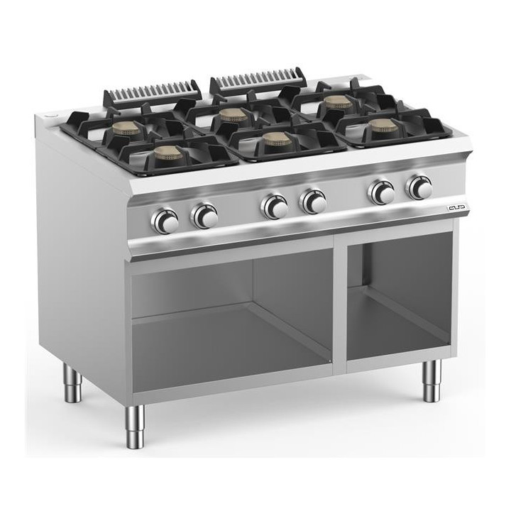 Kuchnia gazowa 6-palnikowa na podstawie linia DominaPro 700 
