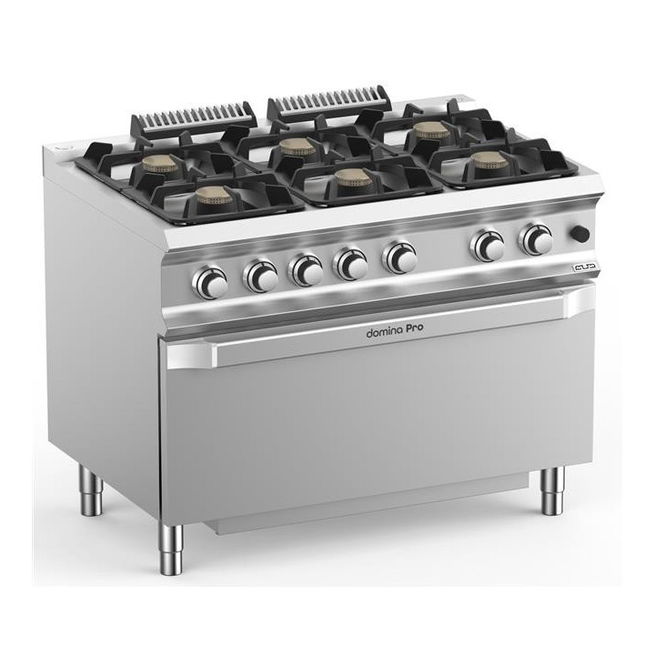 Kuchnia gazowa 6-palnikowa z piekarnikiem gazowym linia DominaPro 700 