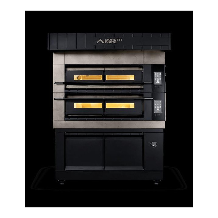 Piec trzykomorowy X100 z okapem i komorą rozrostu H600mm Moretti Forni MFX100TL