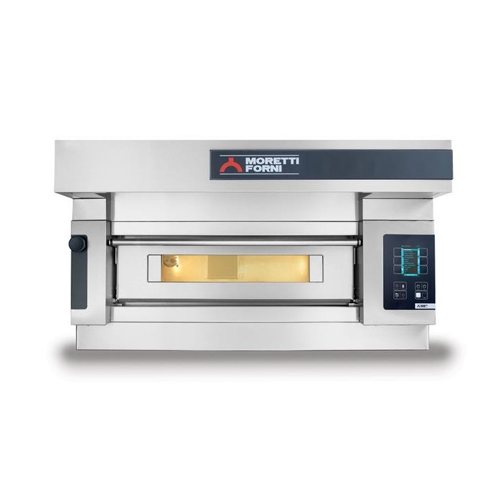 Piec jednokomorowy S105 9*30cm z okapem i bazą Moretti Forni MFS105M