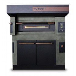 Piec jednokomorowy S125 Icon 16*30cm z okapem i komora rozrostu H900mm Moretti Forni MFSI125ML