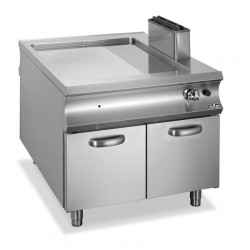 Płyta grillowa  gazowa 2/3 gładka 1/3 ryflowana na szafce Domina 1100