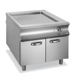 Płyta grillowa elektryczna  ryflowana na szafce Domina 1100