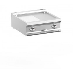 Płyta grillowa elektryczna podwójna nastawna 1/2 gładka+1/2 ryflowana linia DominaPro 700 