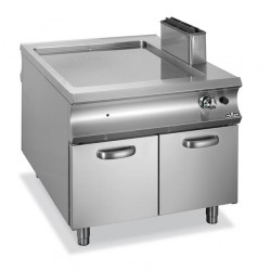 Płyta grillowa gazowa  ryflowana na szafce Domina 1100