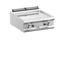 Płyta grillowa podwójna ryflowana na podstawie z 3 stron zamkniętej DominaPro 700 