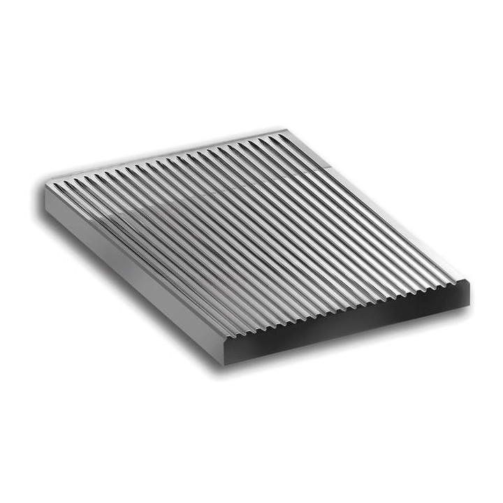 Płyta grillowa ryflowana 300 x 600 mm, nakładana na dwa palniki, linia Magistra 980