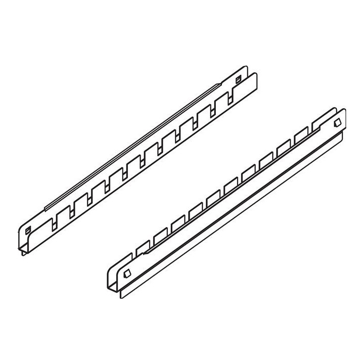 Prowadnica na poprzeczki na haki do mięsa – zestaw 2 szt. Tylko szafy PANORAMA