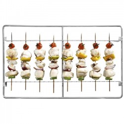 Ruszt na szpile do szaszłyków - 230 mm wykonany ze stali nierdzewnej GN 2/3