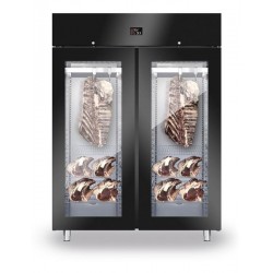 Szafa do sezonowania mięsa 2-drzwiowa przeszklona 1500l BLACK NEW2020 