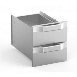 Zestaw 2 szuflad GN 1/1 do podstaw szer. 400 mm  linia DominaPro 700