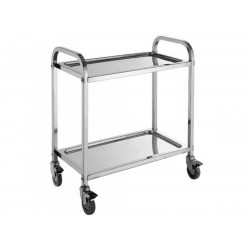 Wózek kelnerski 2-półkowy mniejszy (skręcany) 95x50x95cm (PROFIL RĄCZKI KWADRATOWY)