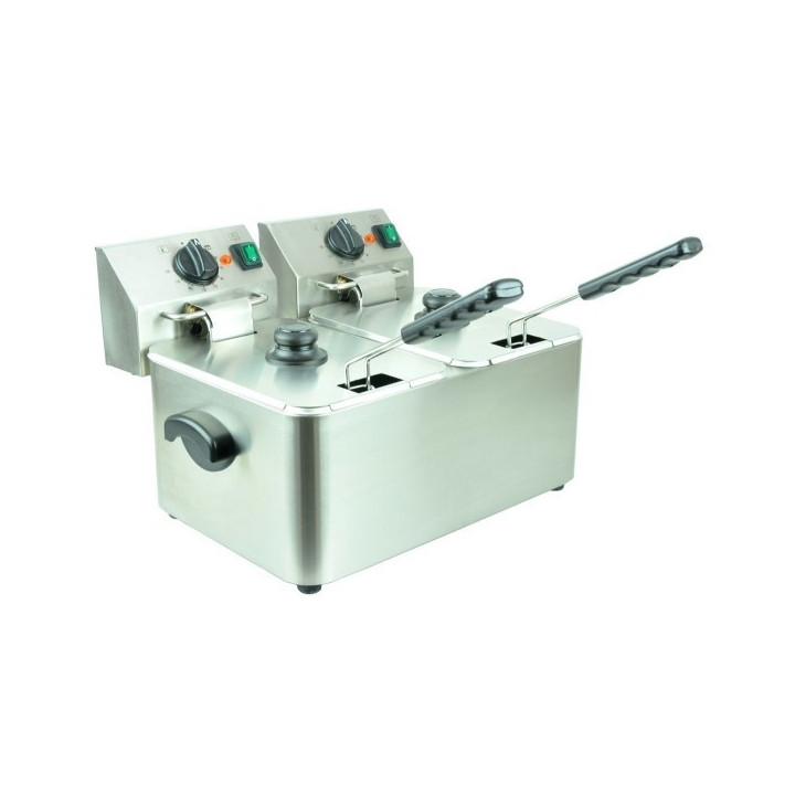 Frytownica elektryczna 2-komorowa 2*4L HDF-4