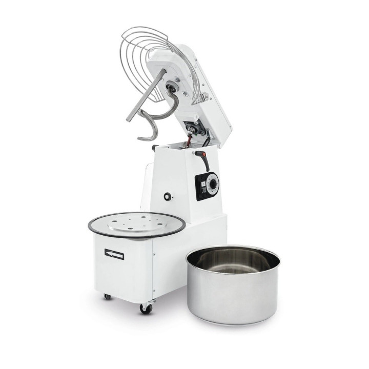 Miesiarka spiralna 22l/17kg ciasta z podnoszoną głowicą i wyjmowaną dzieżą