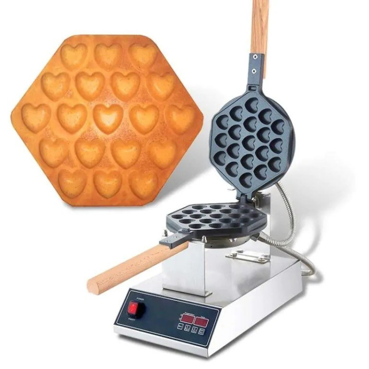 Gofrownica Bąbelkowa Serduszka | Bubble Waffle X-6