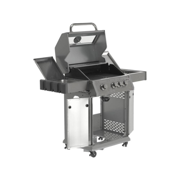 Grill gazowy 3+1 stal nierdzewna, pokrywa z szybą, palnik gazowy 11,5kW YATO YG-20015 Yato YG-20015