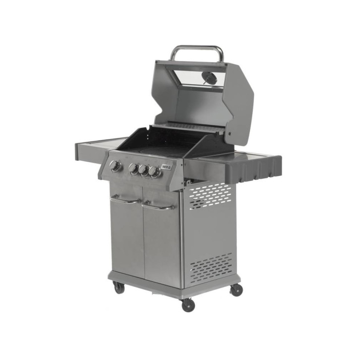 Grill gazowy 3+1 stal nierdzewna, pokrywa z szybą, palnik gazowy 11,5kW YATO YG-20015 Yato YG-20015