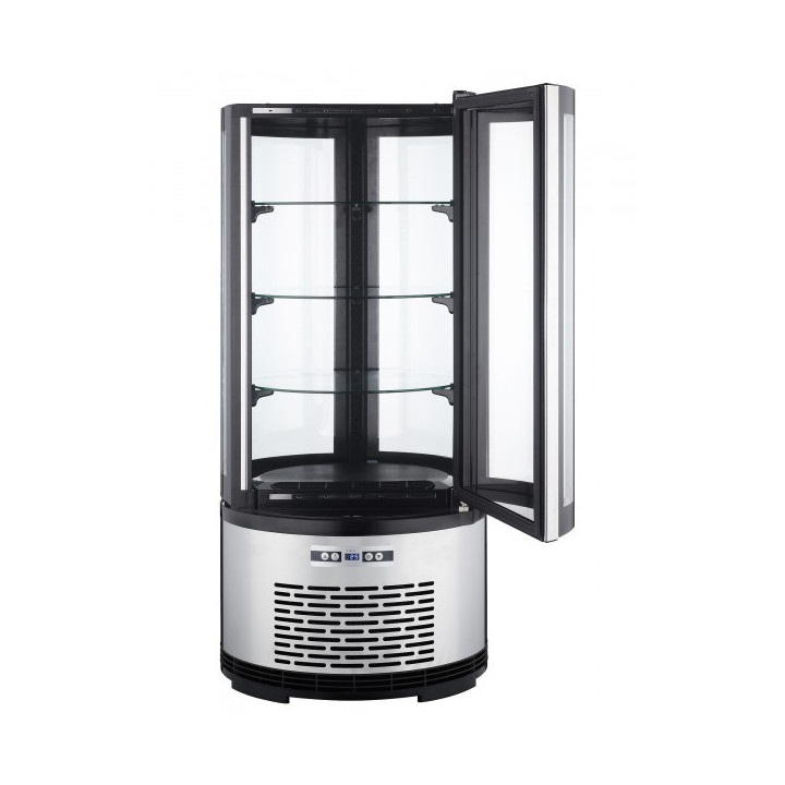 Witryna chłodnicza 100L przeszklona, okrągła ARC-100R